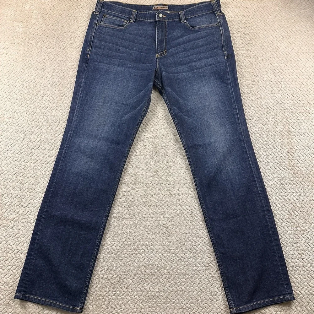 511 Tactical Jeans Men's 40x36 Tall Blue Defender Straight Leg Workwear Country